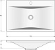 Stella Polare Мебель для ванной Дэрри 100 подвесная бетон/цемент – картинка-23